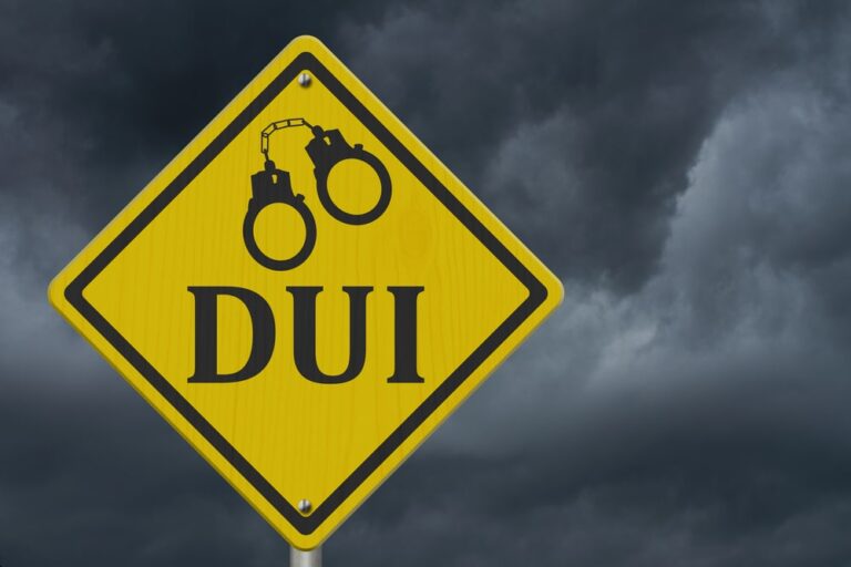 Road sign warning about underage DUI penalties in South Carolina.