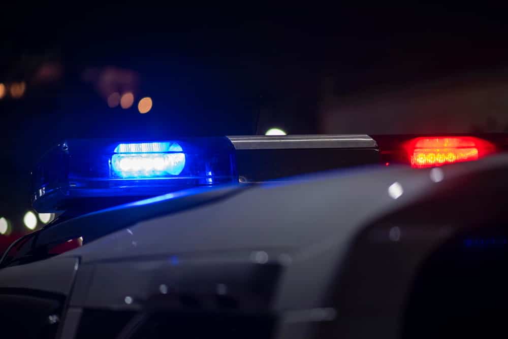 Image is of flashing police lights at an accident scene, concept of a hit and run accident lawyer assisting clients after a driver leaves the scene in Aiken.