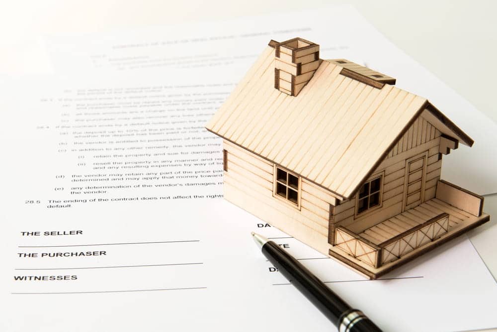 Image is of a model home on a property agreement, concept of marital property involving real estate in South Carolina.